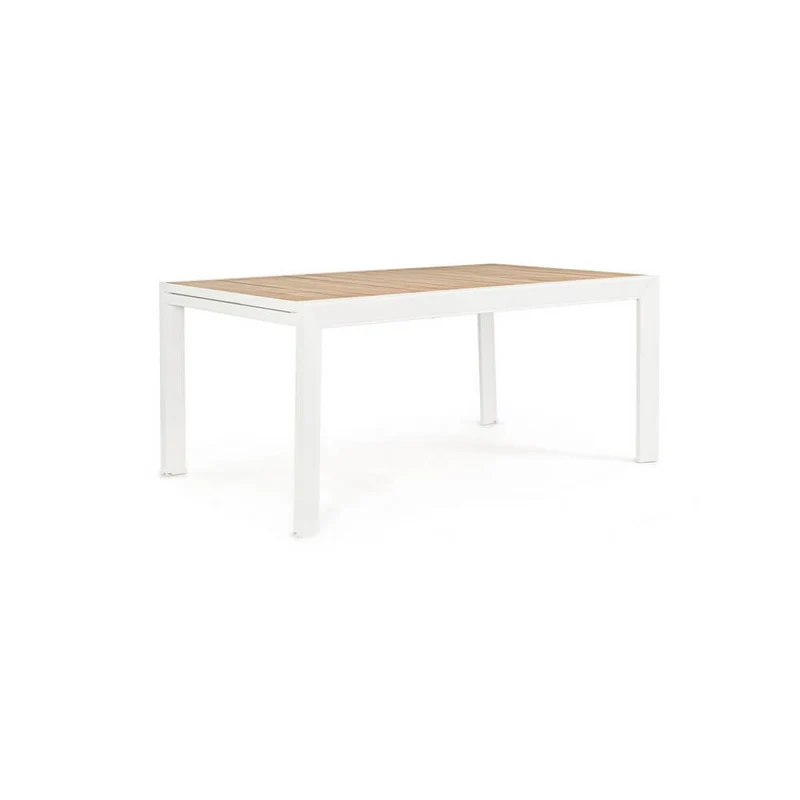 Tavolo da Giardino Allungabile in Alluminio Effetto Legno - SEAFARER