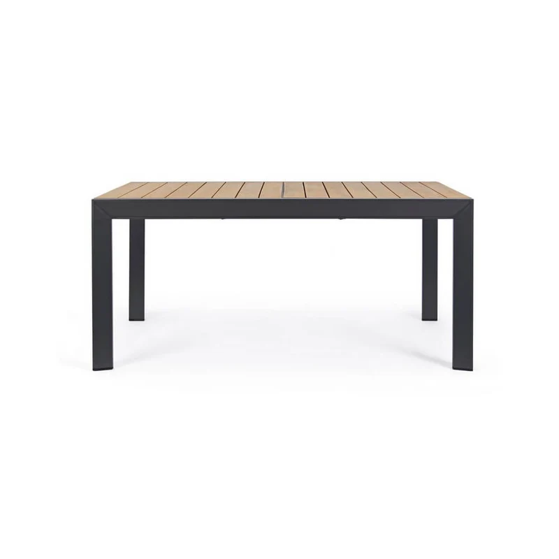Tavolo da Giardino Allungabile in Alluminio Effetto Legno - SEAFARER