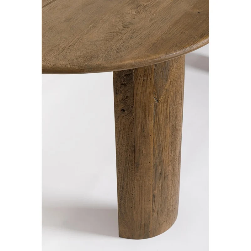 Tavolo da pranzo ovale in legno di mango naturale 210x100 - BRANCH