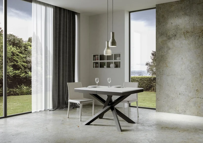 Tavolo da Pranzo Allungabile Gambe Antracite - VOLANTIS EVOLUTION