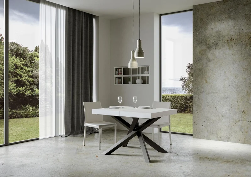 Tavolo da Pranzo Allungabile Gambe Antracite - VOLANTIS PREMIUM