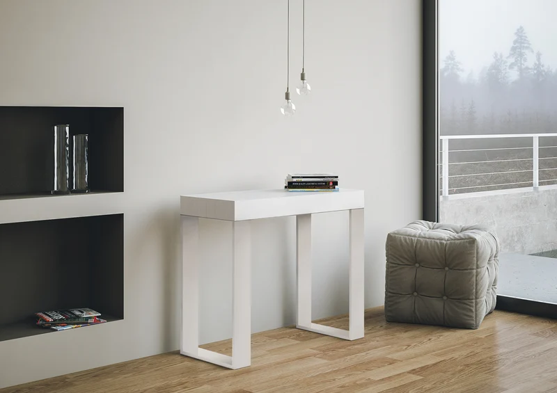 Consolle allungabile Gambe Bianche - TECNO