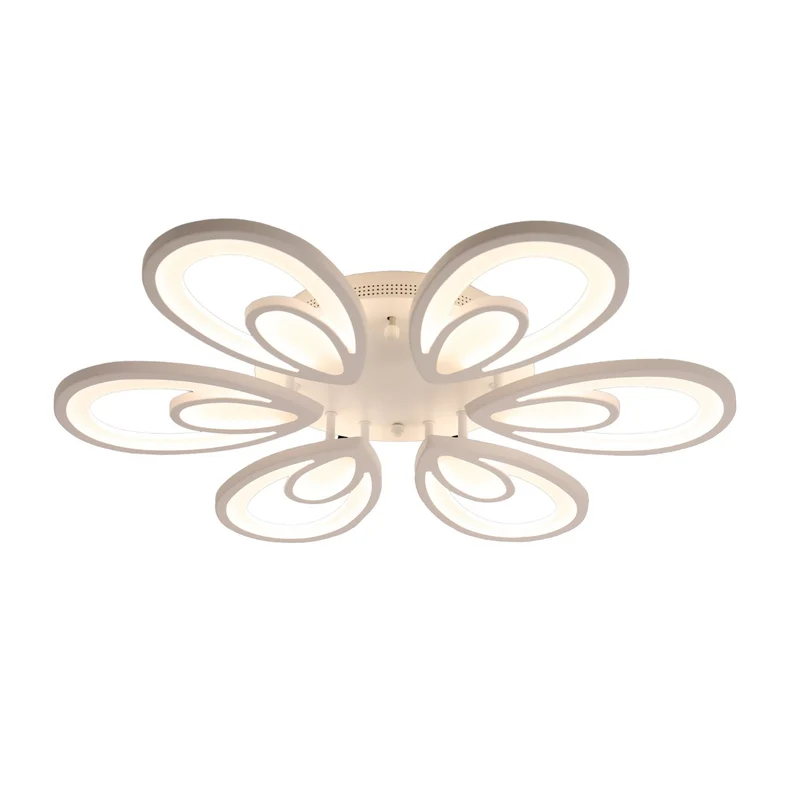 BUYBUY Lampadario LED 105W, Telecomando 2.4G, Luce Regolabile 9500lm BBLED008
