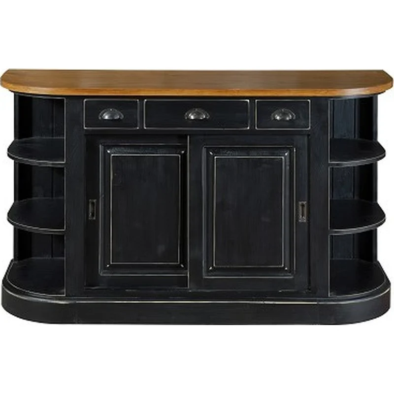 Buffet Provenzale Shabby Nero Luxury Bistrot