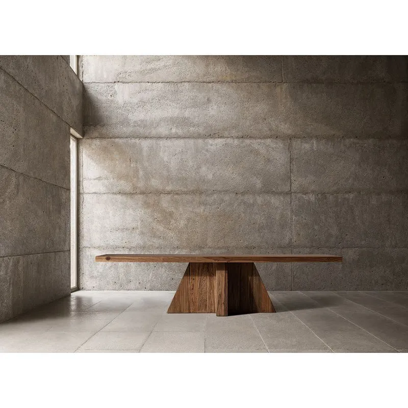 Tavolo pranzo legno massello Sal design di lusso Obelisk