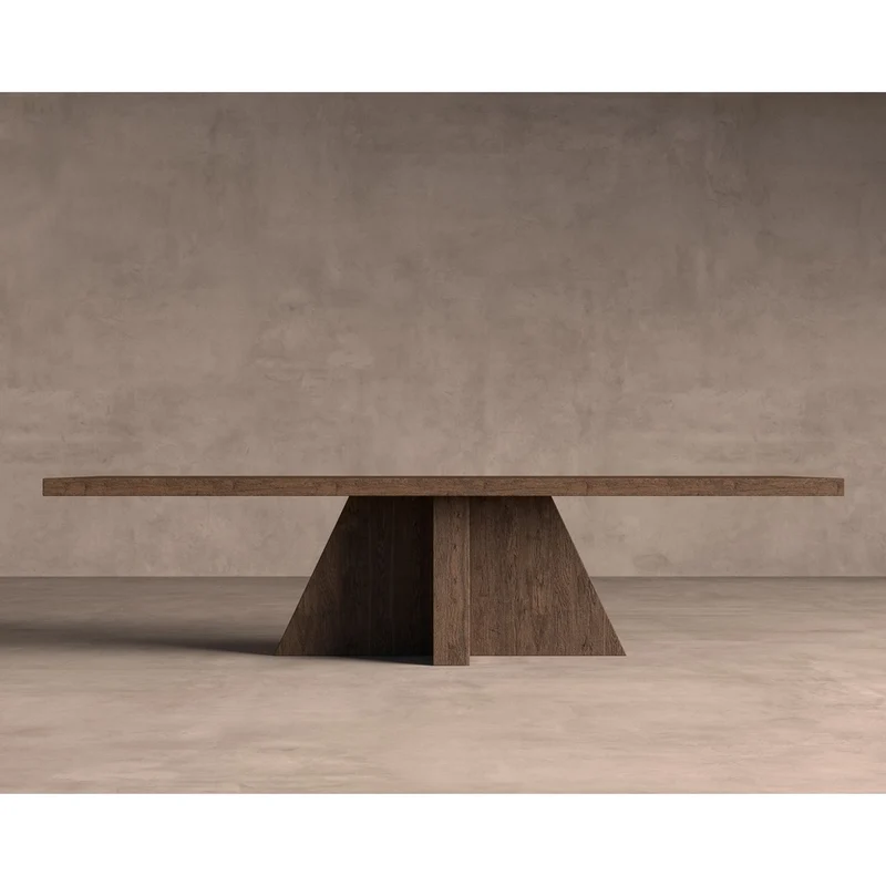 Tavolo pranzo lusso rettangolare legno massello Obelisk