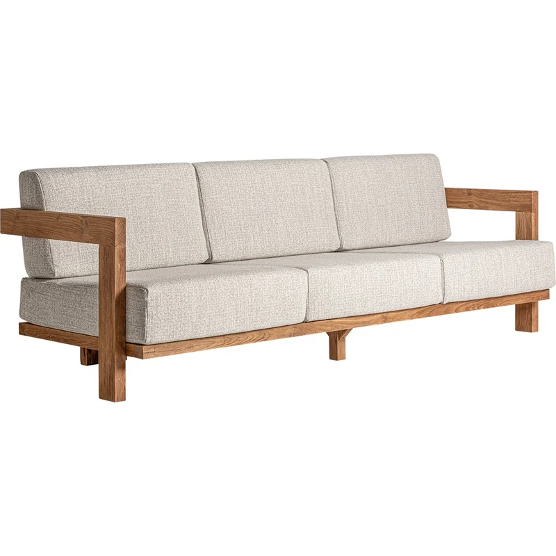 Divano teak riciclato outdoor lusso design Block
