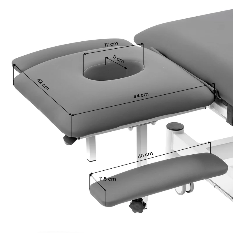 Lettino Riabilitazione Elettrico Fisioterapia e Massaggio | BALANCE ESO PRO (Grigio)