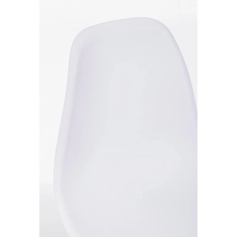 Set di 4 Sedie con Seduta in Polipropilene e Gambe in Acciaio Effetto Legno - MARISSA