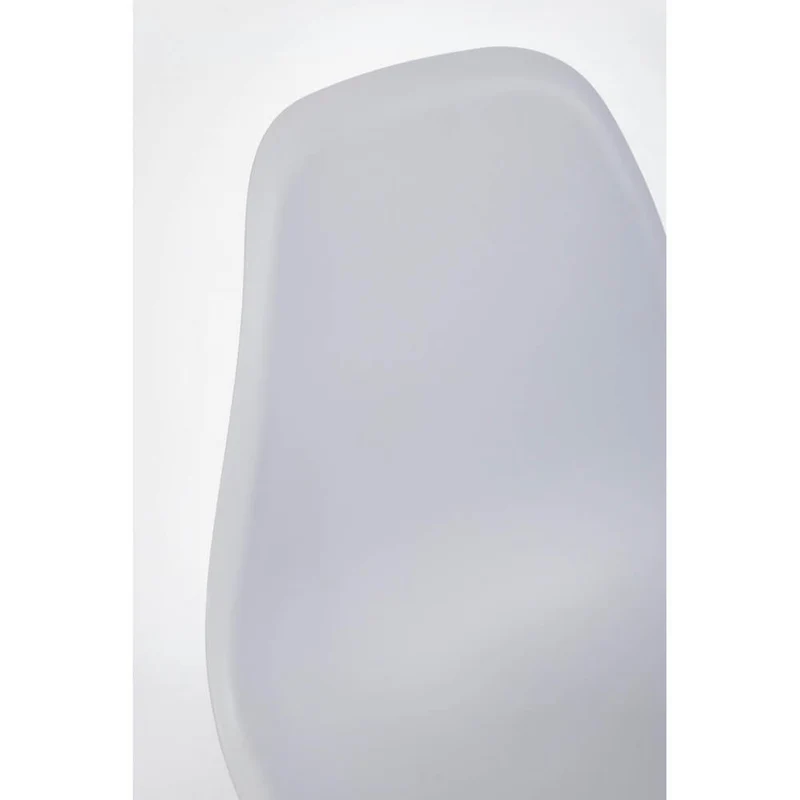 Set di 4 Sedie con Seduta in Polipropilene e Gambe in Acciaio Effetto Legno - MARISSA
