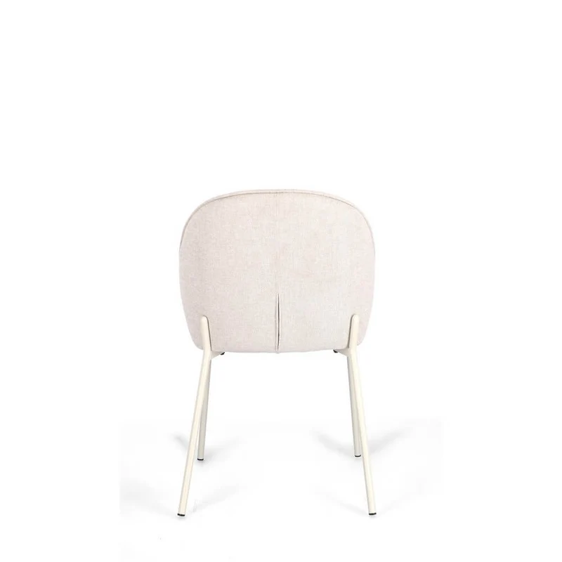 Set di 2 Sedie Imbottite in Tessuto con Gambe in Acciaio - KENDRICK