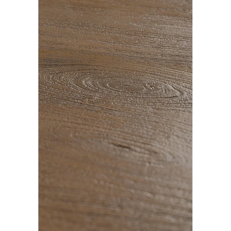 Tavolino rotondo in legno di mango naturale con gambe scanalate - JASPER