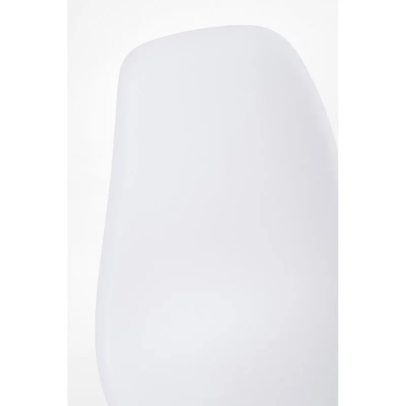 Set di 4 Sedie in Plastica con Gambe in Legno di Faggio Stile Nordico - JASMINE