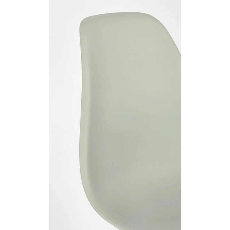Set di 4 Sedie in Plastica con Gambe in Legno di Faggio Stile Nordico - JASMINE