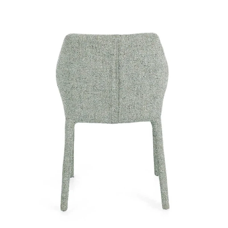 Set di 2 Sedie Imbottite in Tessuto con Gambe in Acciaio - HAZEL