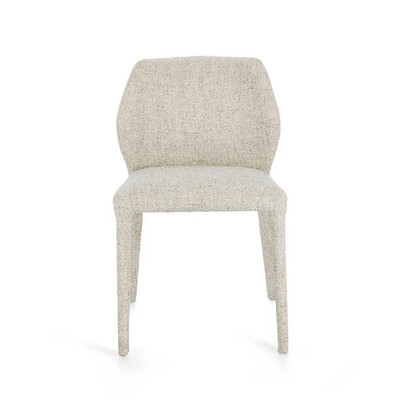 Set di 2 Sedie Imbottite in Tessuto con Gambe in Acciaio - HAZEL