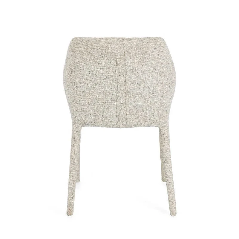 Set di 2 Sedie Imbottite in Tessuto con Gambe in Acciaio - HAZEL