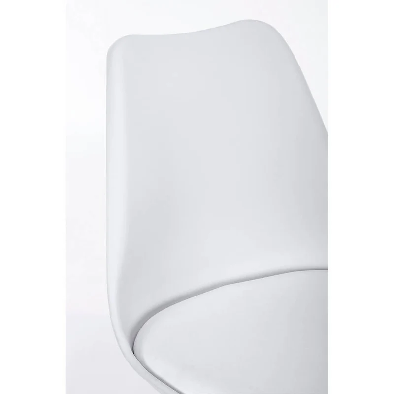 Set di 4 Sedie Design Nordico con Cuscino in Similpelle e Gambe in Faggio - FIO