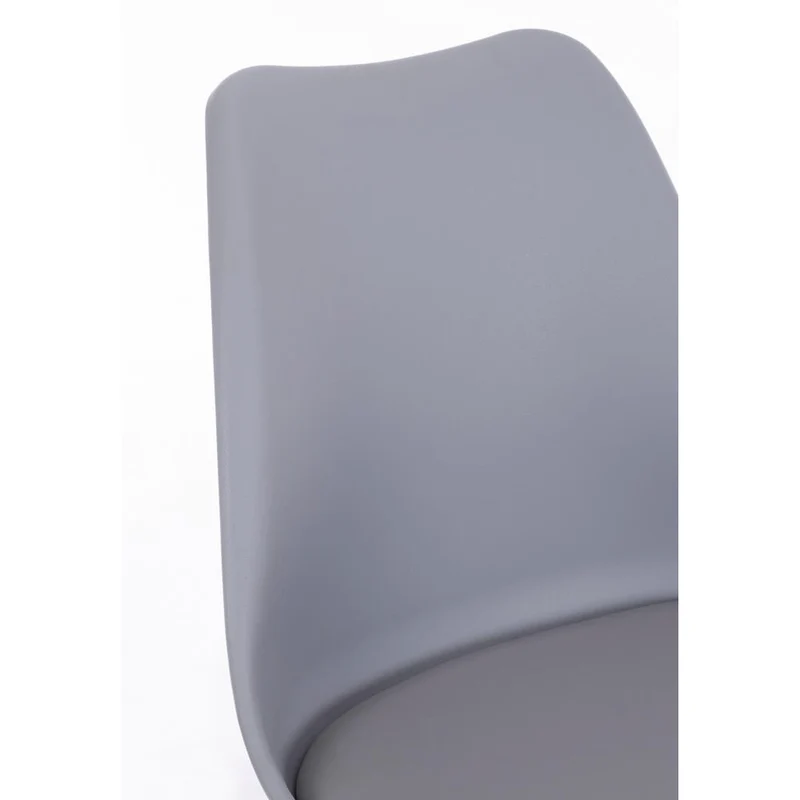 Set di 4 Sedie Design Nordico con Cuscino in Similpelle e Gambe in Faggio - FIO