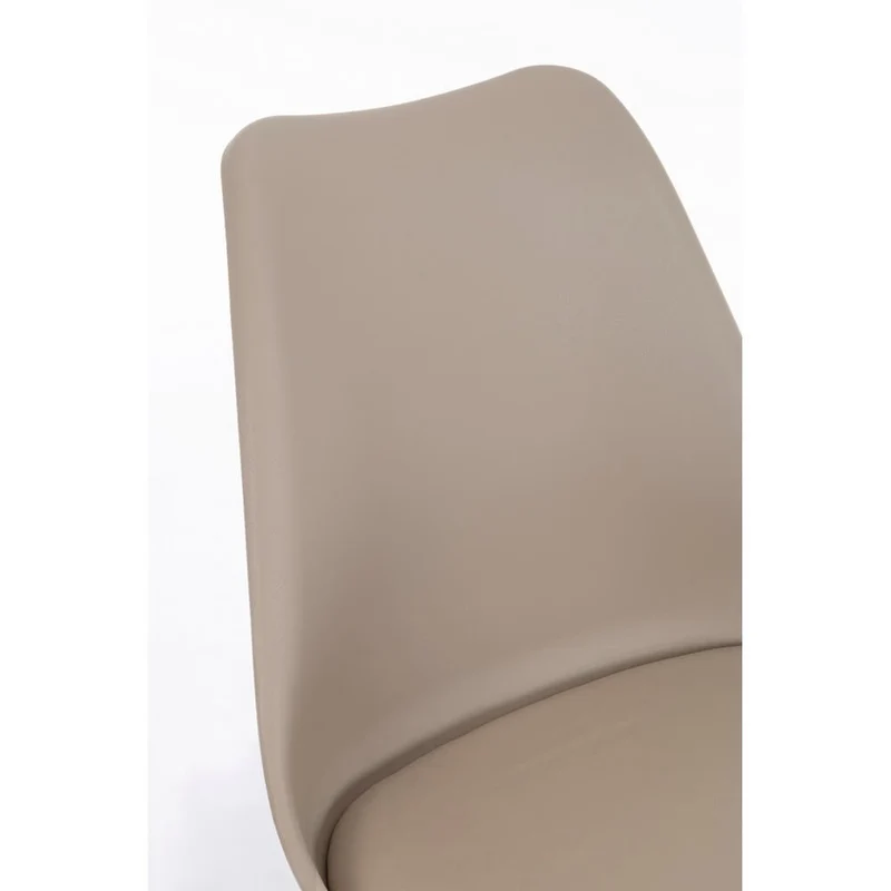 Set di 4 Sedie Design Nordico con Cuscino in Similpelle e Gambe in Faggio - FIO