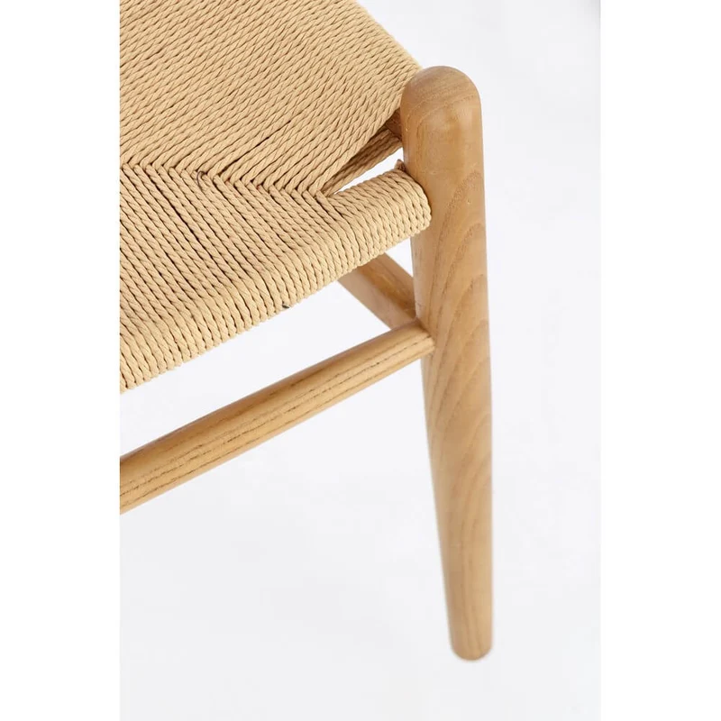 Sedia in Legno di Olmo con Seduta in Corda di Carta - DIANA