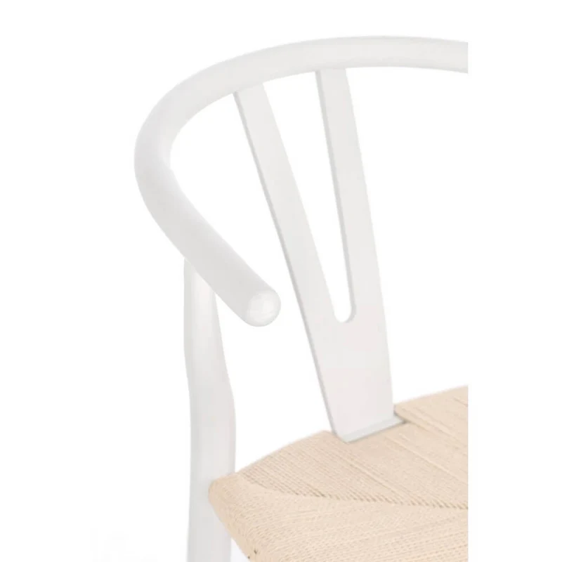 Sedia in Legno di Olmo con Seduta in Corda di Carta - DIANA