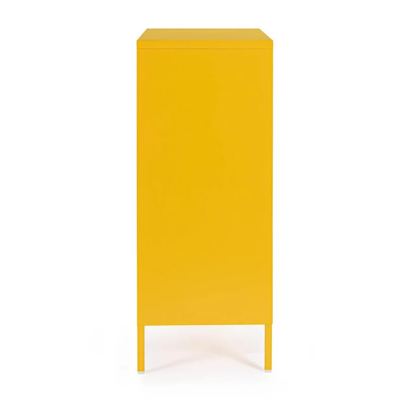 Credenza in Acciaio a 2 Ante Stile Industriale con Ripiani - CLIFTON
