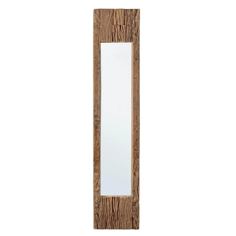 Specchio da Parete con Cornice in Legno Riciclato 25x120 cm - ELLIOTT