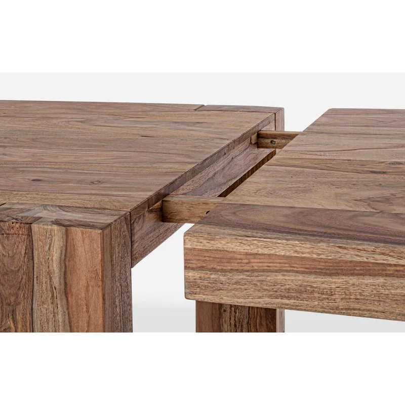 Tavolo allungabile in legno sheesham naturale 175-265x90 cm - CYRUS