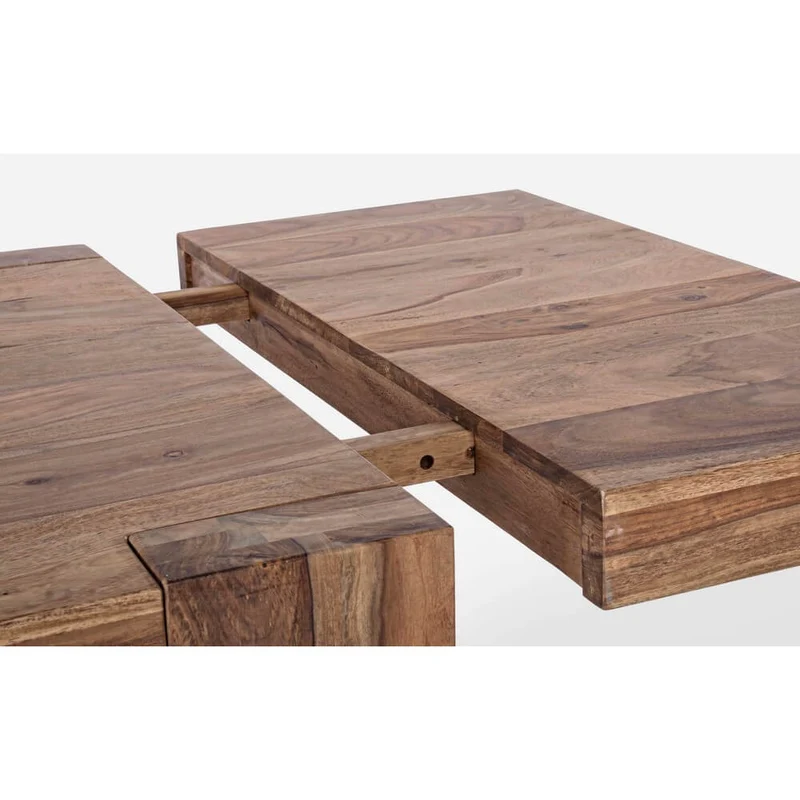 Tavolo allungabile in legno sheesham naturale 175-265x90 cm - CYRUS