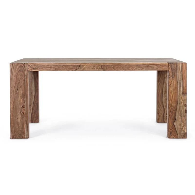 Tavolo allungabile in legno sheesham naturale 175-265x90 cm - CYRUS