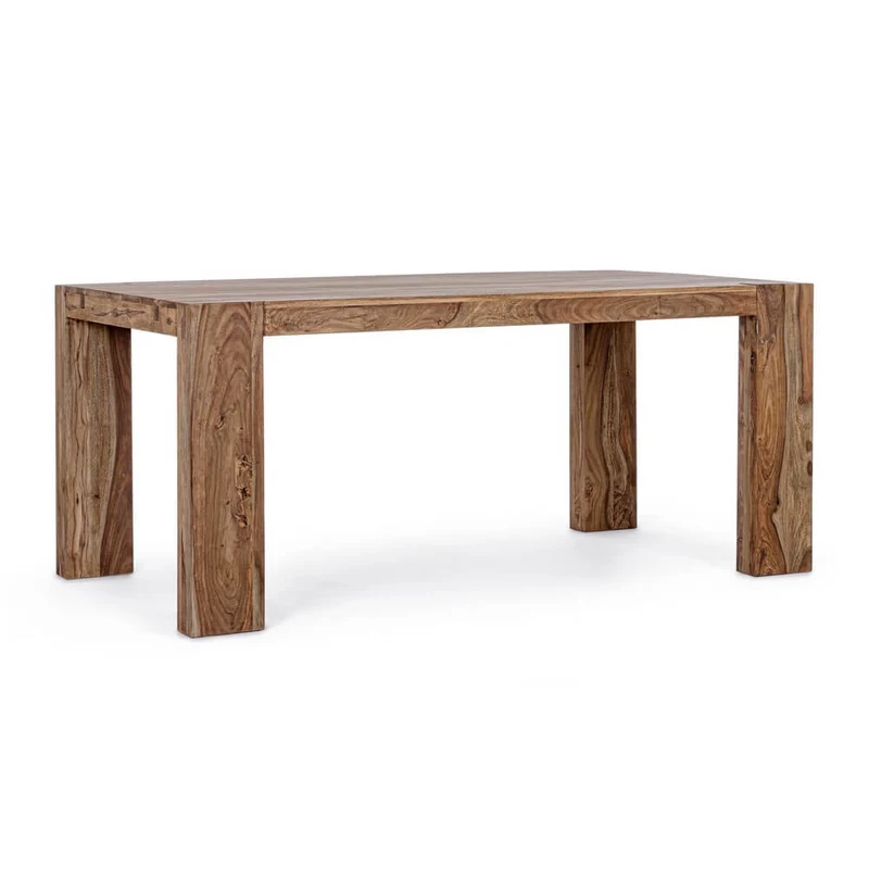 Tavolo allungabile in legno sheesham naturale 175-265x90 cm - CYRUS