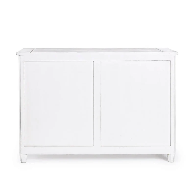 Cassettiera in Legno Mango Massello con 6 Cassetti Stile Shabby - CORINNE