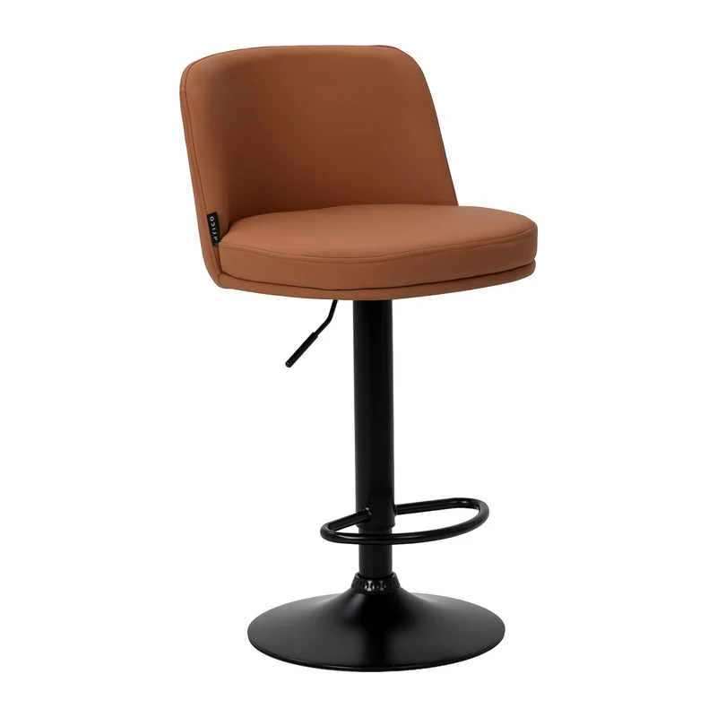 Sgabello da salone regolabile con schienale | MODO (Brown)