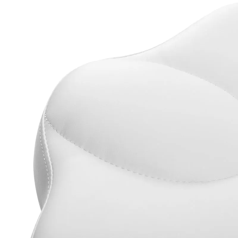 Sgabello Cosmetico Ergonomico con Sistema Bump-Up | 156-F (Bianco)