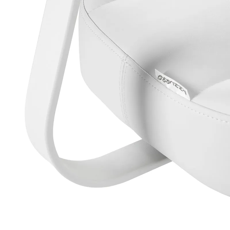 Sgabello Cosmetico Ergonomico con Sistema Bump-Up | 156-F (Bianco)