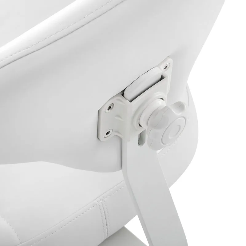 Sgabello Cosmetico Ergonomico con Sistema Bump-Up | 156-F (Bianco)