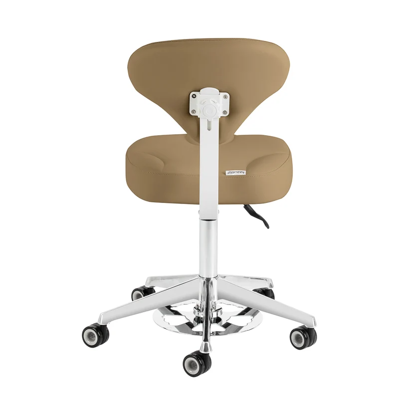 Sgabello Cosmetico Ergonomico con Sistema Bump-Up | 156-F (Beige)