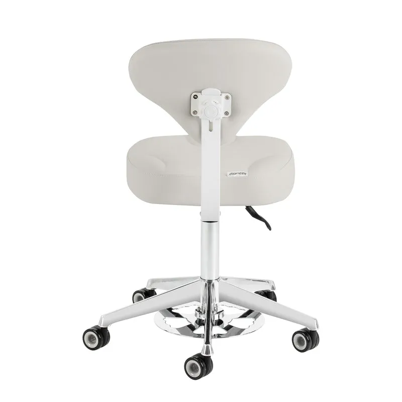 Sgabello Cosmetico Ergonomico con Sistema Bump-Up | 156-F (Grigio)