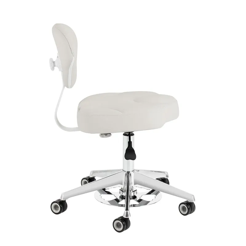 Sgabello Cosmetico Ergonomico con Sistema Bump-Up | 156-F (Grigio)
