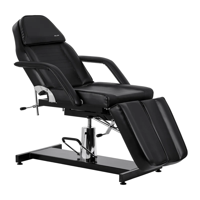 Poltrona Idraulica Pedicure Podologia Poggiapiedi Diviso | SILLON 210 (Nero)