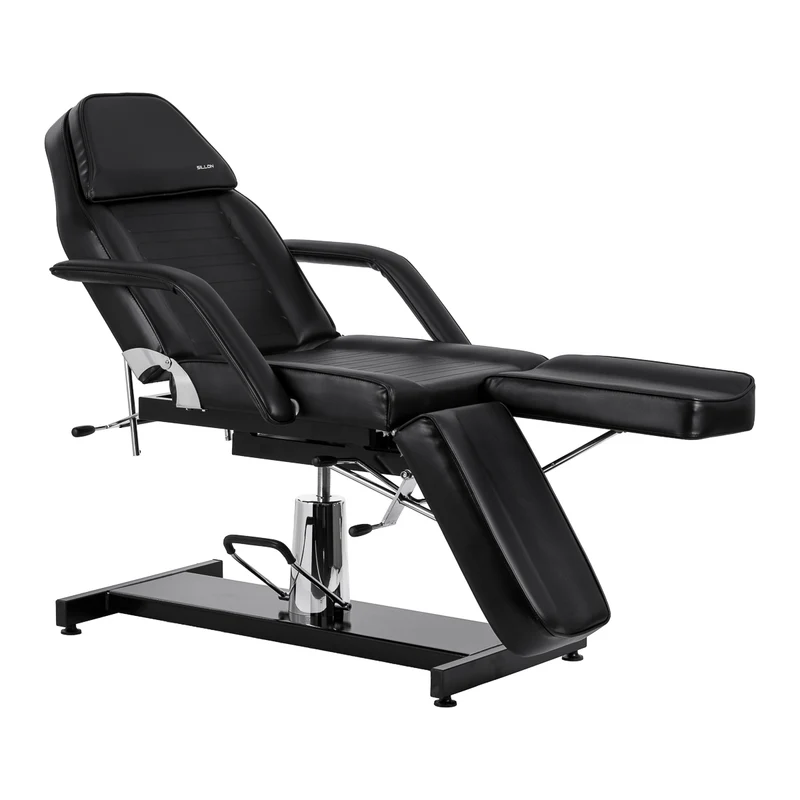 Poltrona Idraulica Pedicure Podologia Poggiapiedi Diviso | SILLON 210 (Nero)