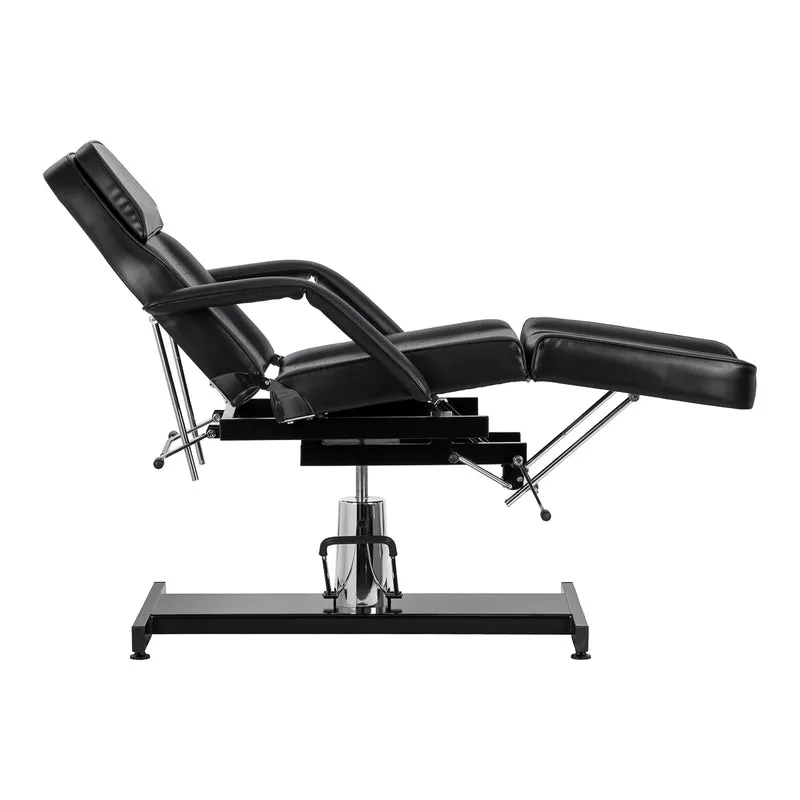 Poltrona Idraulica Pedicure Podologia Poggiapiedi Diviso | SILLON 210 (Nero)