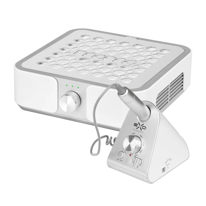 Set Aspiratore Polvere Unghie e Fresa Professionale | MOMO P30 (Bianco)