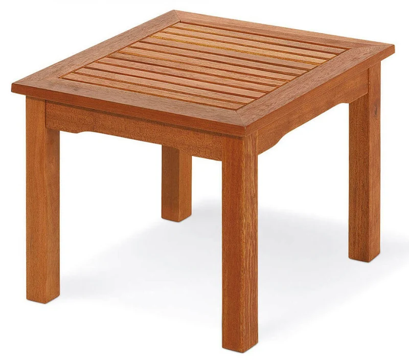 Tavolino 50x50: Eleganza Naturale in Acacia Massiccia per i Tuoi Spazi Esterni