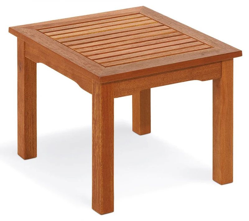 Tavolino 50x50: Eleganza Naturale in Acacia Massiccia per i Tuoi Spazi Esterni