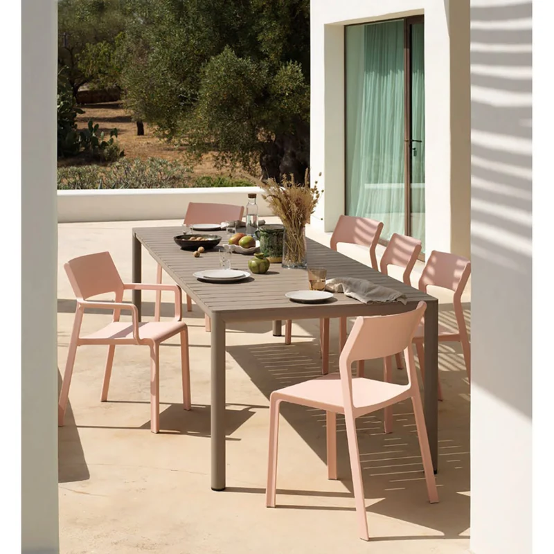 Set Tavolo "Tevere" Allungabile 210/280 cm con 6 sedie Trill Bistrot "Made in Italy"