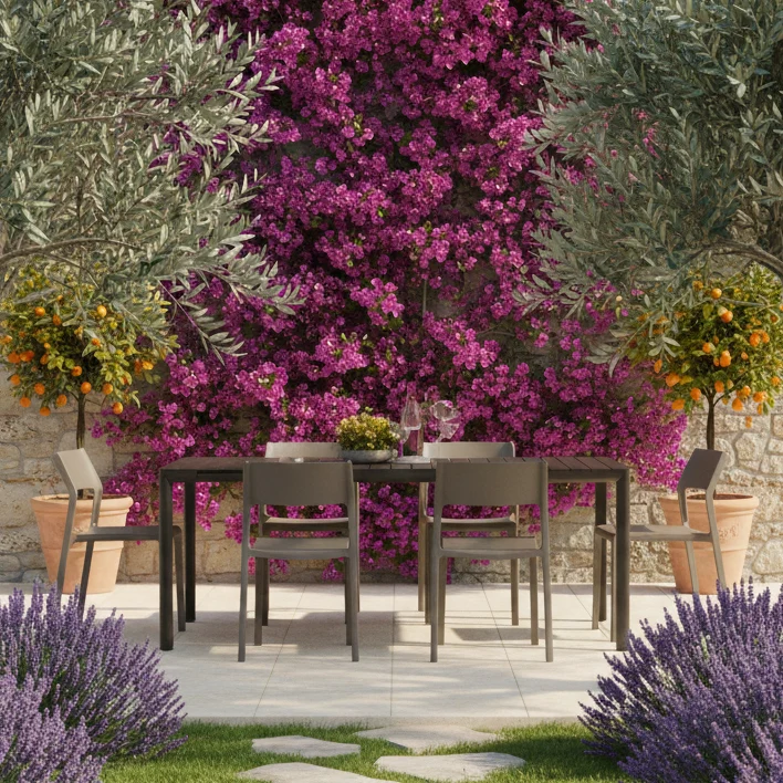 Set Tavolo "Tevere" Allungabile 210/280 cm con 6 sedie Trill Bistrot "Made in Italy"