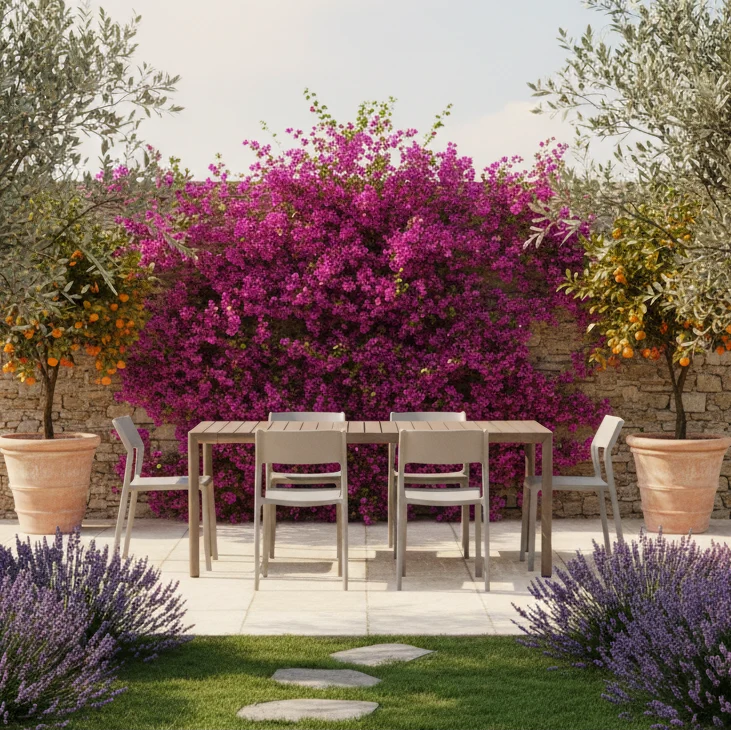 Set Tavolo "Tevere" Allungabile 210/280 cm con 6 sedie Trill Bistrot "Made in Italy"