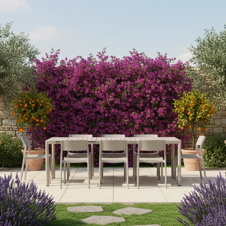 Set Tavolo "Tevere" Allungabile 210/280 cm con 6 sedie Trill Bistrot "Made in Italy"